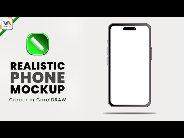 Realistic Phone Mockup Design in CorelDRAW | Mobile Mockup Tutorial Step by Step