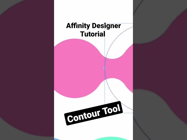 Affinity Designer Tutorial - Contour Tool. #affinitydesigner #affinity #graphicdesign #vector