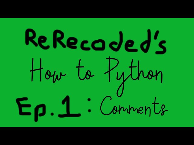 How to Python. Ep. 1: Comments.