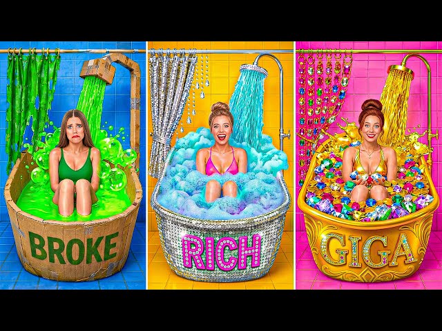 Rich vs Broke vs Giga Rich Girl Challenge | Funny Situations and Fails by Multi DO Smile