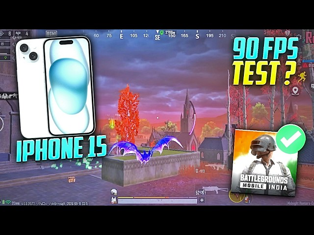 iPhone 15 BGMI 4.6 Update Test iPhone 15 Worth in 2026 iPhone 15 Gaming Review And GamePlay🔥