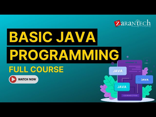 Basic Java Programming Full Course | ZaranTech
