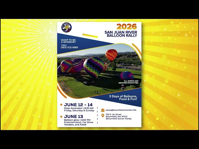 The San Juan River Balloon Rally: June 12, 13 & 14, 2026!