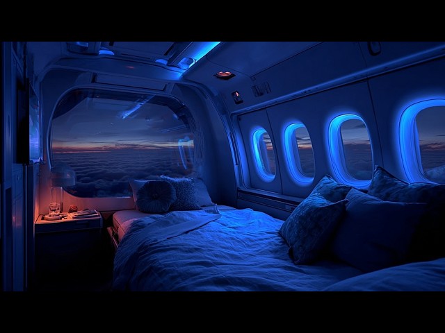 🔴White Noise Private Jet | Sleep or Study to Airplane Cabin Sound | 36 Hours Plane Noise