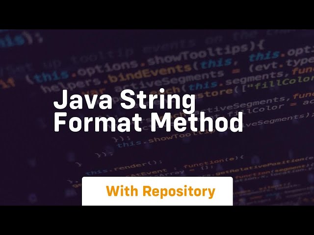 java string format method