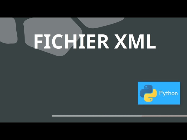Reading and Writing XML Files with Python