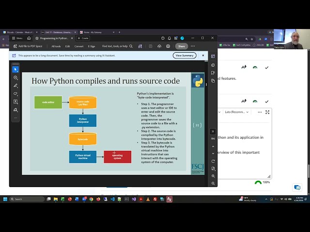 Python - Unit 11 - Lecture/Demo - Python w/Databases, External Libraries, & References - Spring 2026