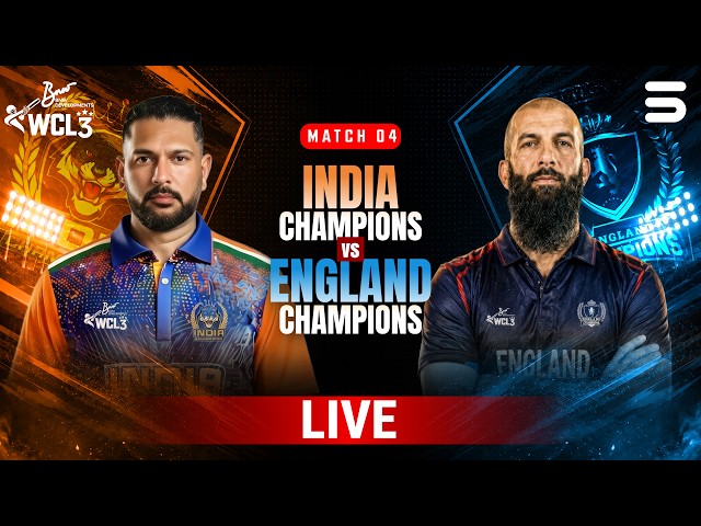 LIVE | India Champions vs England Champions | Match 4 | WCL 2026 | M9O1T