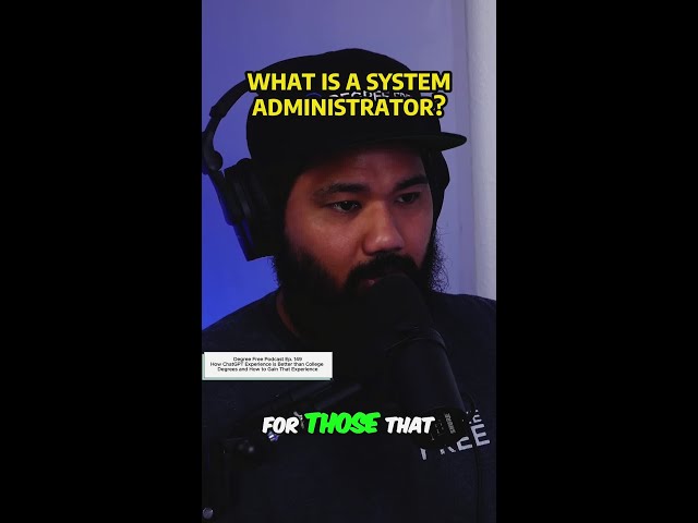 Role of a Systems Administrator