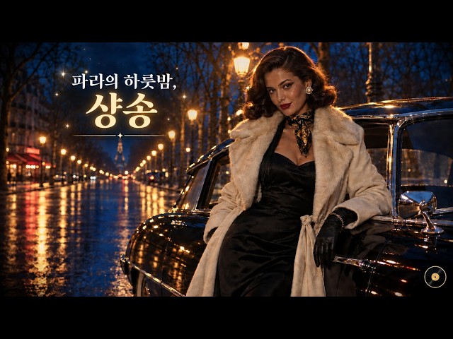 [PlayList - 샹송] 파리의 하룻밤, 샹송 | 와인과 함께 듣는 프랑스 카페 음악