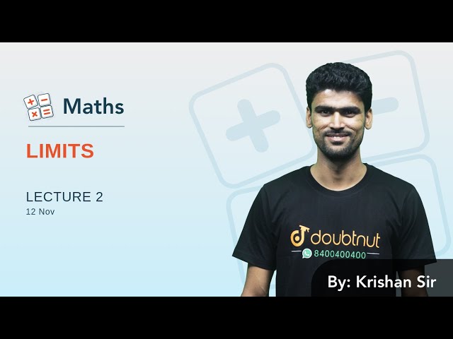 LIMITS | Lecture 5 | JEE Mains 2020 | Doubtnut JEE | Class 11