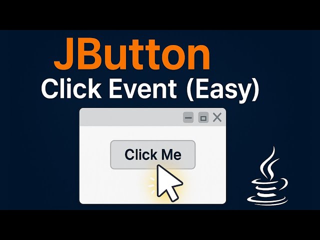 Java GUI : JButton Click Event with ActionListener Java Swing (Easy) #1