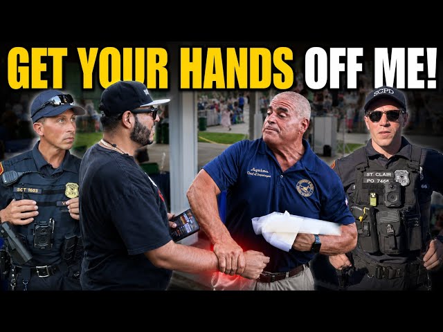 Unhinged Legislator ATTACKS Long Island Audit At Police Propaganda Event! 