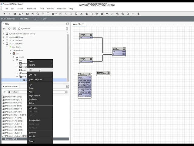 Sedona Framework for Niagara N4 Bacnet Discovery