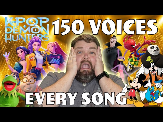 Voice Actor Sings EVERY K-Pop Demon Hunter Song Using 150 Impressions!