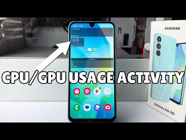 Galaxy A16: How to Show CPU/GPU Usage Activity Samsung without any Third Party Website