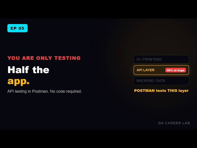 Your First API Test in Postman — No Code Required | QA Career Lab