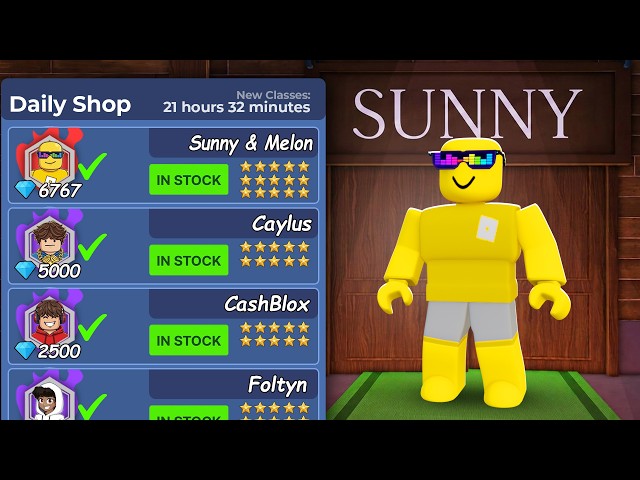 99 Nights But You Can BUY Youtuber Classes!