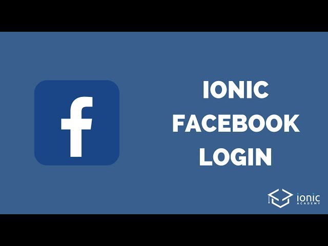 Ionic Facebook Login and User Profile Data