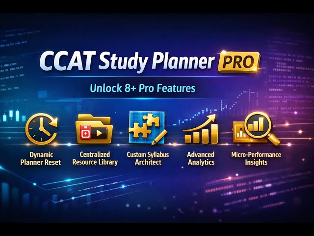 CDAC CCAT  Study Planner | Complete Roadmap to Crack CCAT Exam | Smart Study Planner |