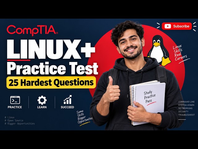 CompTIA Linux+ Mock Test: 25 Practice Questions with Full Explanations (XK0-006) #comptiaexam