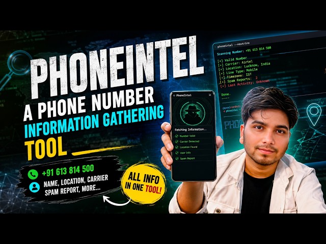 PhoneIntel: A Phone Number Information Gathering Tool | OSINT & Cybersecurity #informationgathering