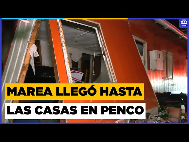 ⛈️ Frontal system hits Penco: homes destroyed by storm surges, wind, and rain