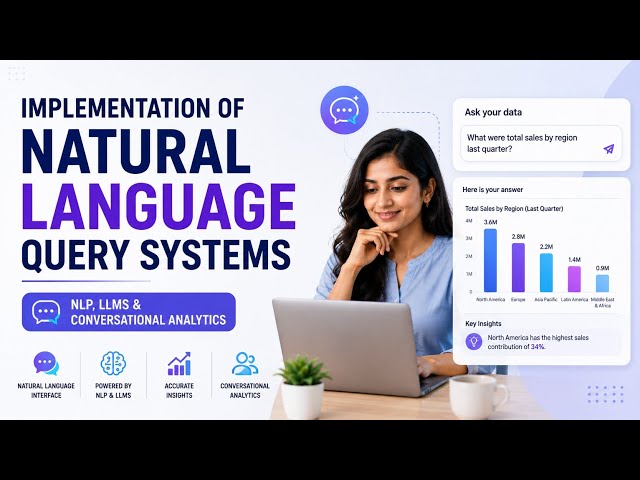 Implementation of Natural Language Query Systems | NLP, LLMs & Conversational Analytics | Uplatz