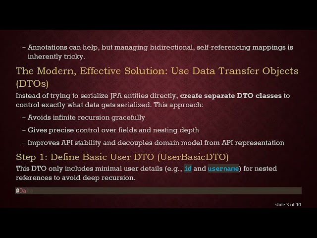 Avoiding Infinite Recursion with Jackson in Self-Referencing @ ManyToMany Spring Boot Entities Usin