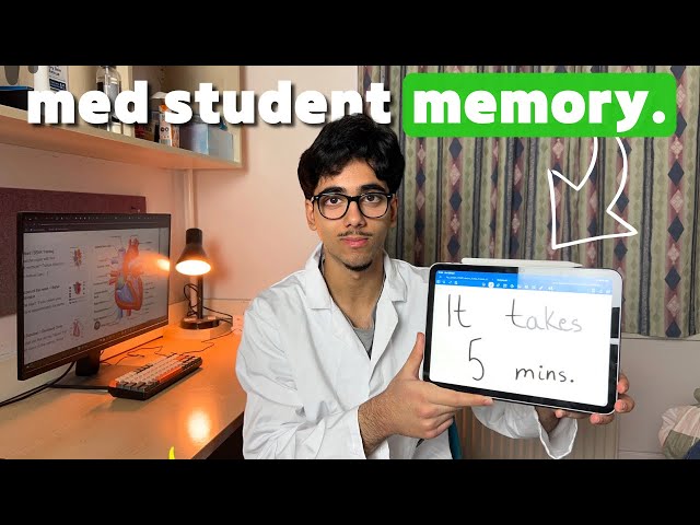 How to Remember EVERYTHING You Study For Weeks (tips from a med student)