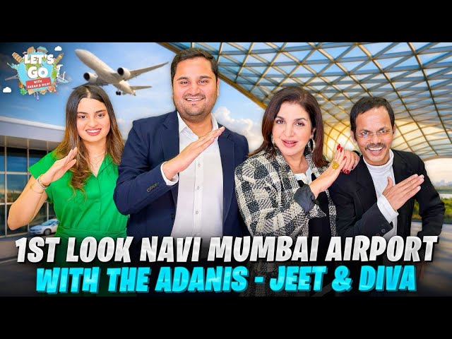 Tour The Spectacular NAVI MUMBAI AIRPORT With The ADANIS! Amazing Art & Exciting New Restaurants! 