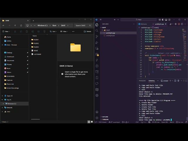 VSCode: A C++ Window-Based Command Line Interface