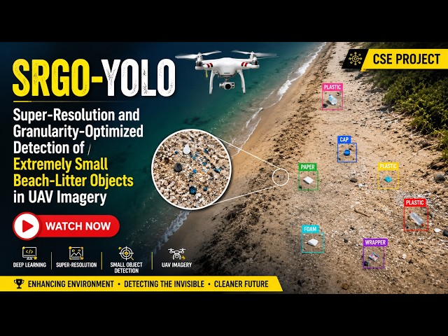 Tiny Beach Litter, Big AI Challenge! 🏖️ | SRGO-YOLO UAV Detection | CSE Final Year Project