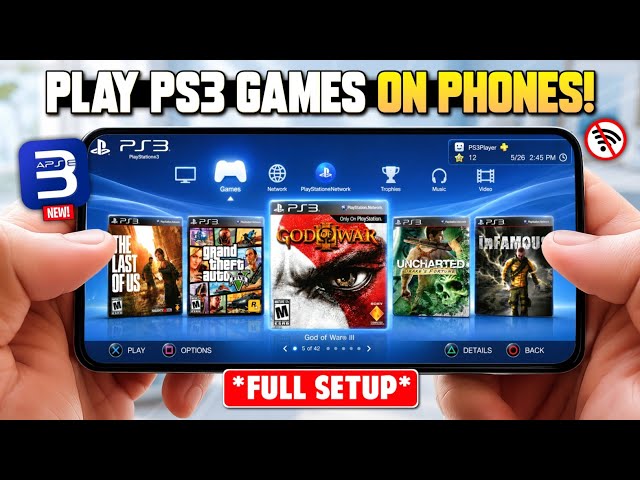 🔥 Play PS3 Games On Android Offline (Low & High-End)! APS3E V39 Full Setup, Best Settings & Tests