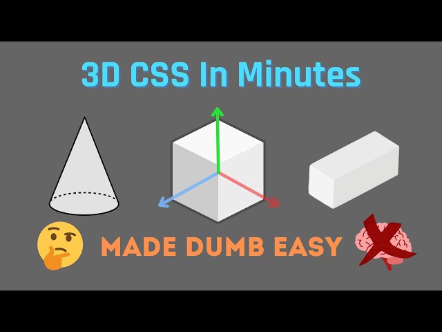 Learn 3D CSS In 20 Minutes | 3 Mini Projects