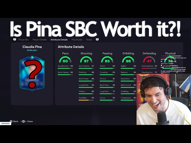 Nick Reacts to 87 POTM Claudia Pina SBC