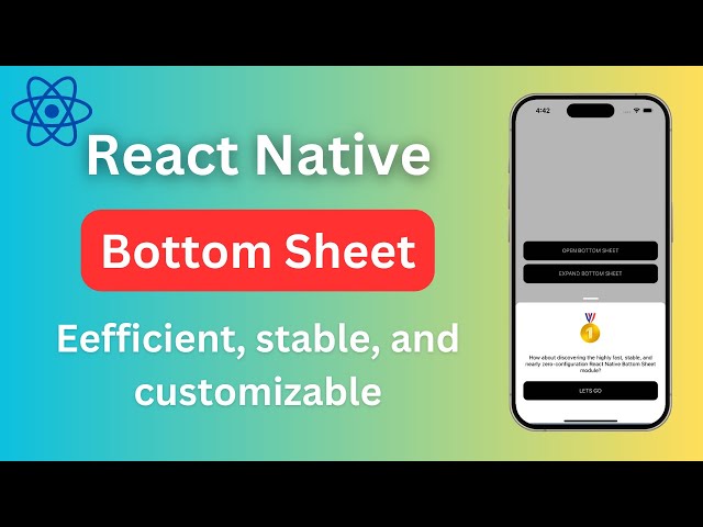 Easy Bottom Sheets for React Native Apps