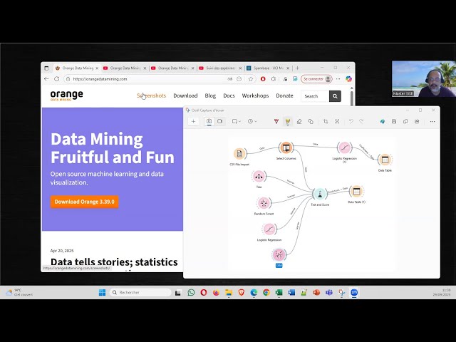Orange Data Mining - Comparaison de modèles prédictifs