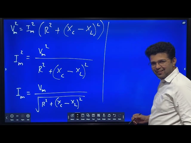 Series LCR circuit- Class 12 important derivation- According to NCERT
