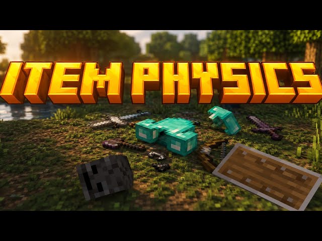 Item Physics Addon MCPE 1.21/1.26+ 🔥 Realistic Item Physics ✅