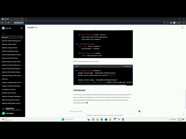 selenium python pytest framework