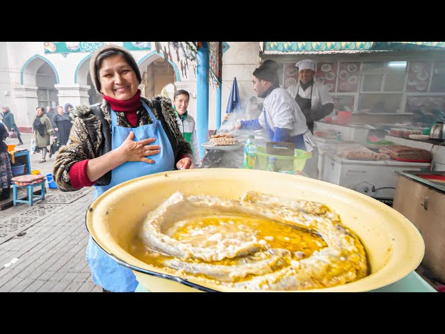 The MOST UNIQUE Street Food in Asia - SILK ROAD Street Food Tour of Tashkent, UZBEKISTAN!!!
