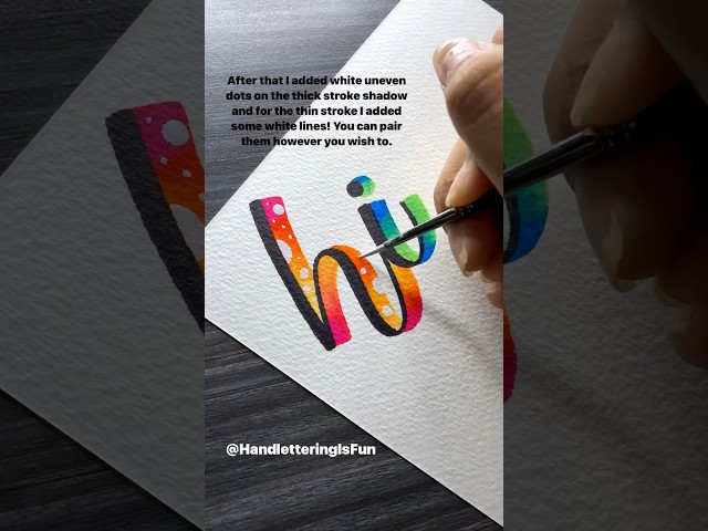 Shadows tutorial #shorts #calligraphy #lettering #handlettering #moderncalligraphy #art