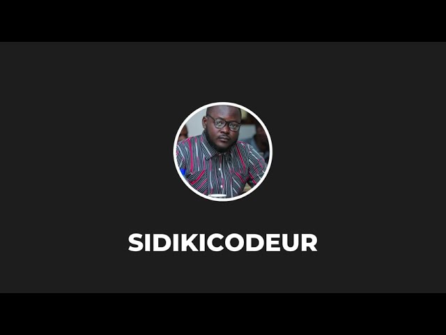 Bienvenue dans l’univers Sidiki Codeur – Là où la tech rencontre la passion