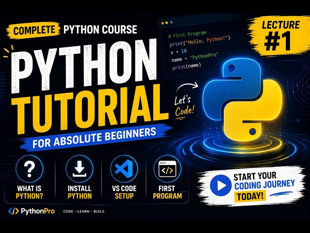 PythonPro | PythonProgrammingCourse | Lecture-1
