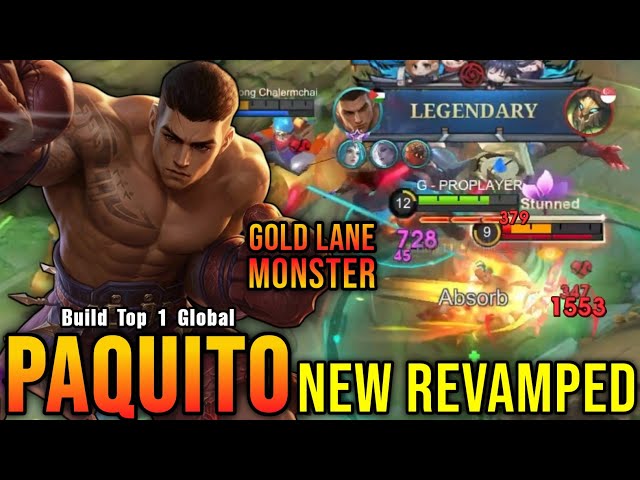 25 Kills!! Paquito Revamp Gold Lane Monster!! - Build Top 1 Global Paquito ~ MLBB