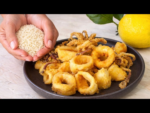 Few people know the trick to making super crispy calamari!
