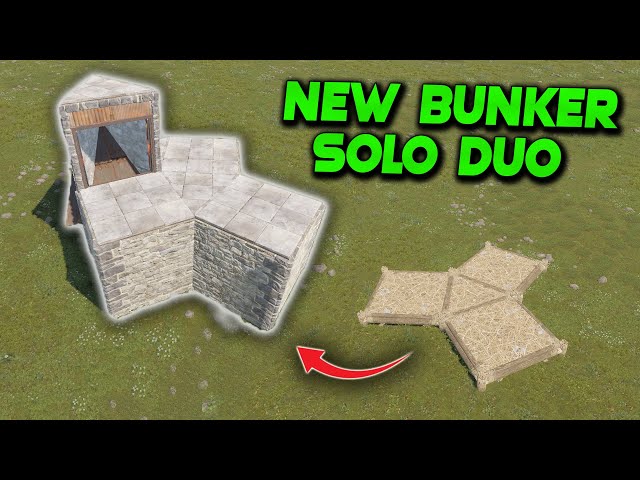 (NEW) BUNKER SOLO DUO In Rust | Rust Building Tutorial