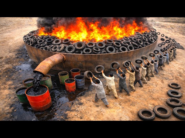 Extreme Ways - Pakistani Factory Recycles Used Tires & Cow Bones @TopWorks