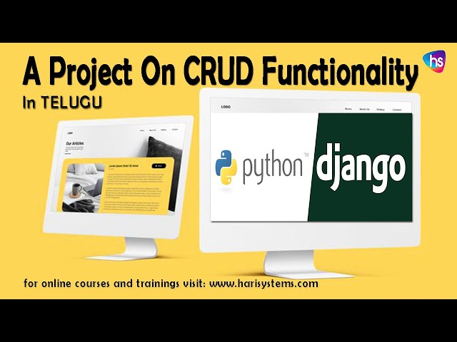 Python Django projects with source code on enroll in telugu | python crud operations with mysql